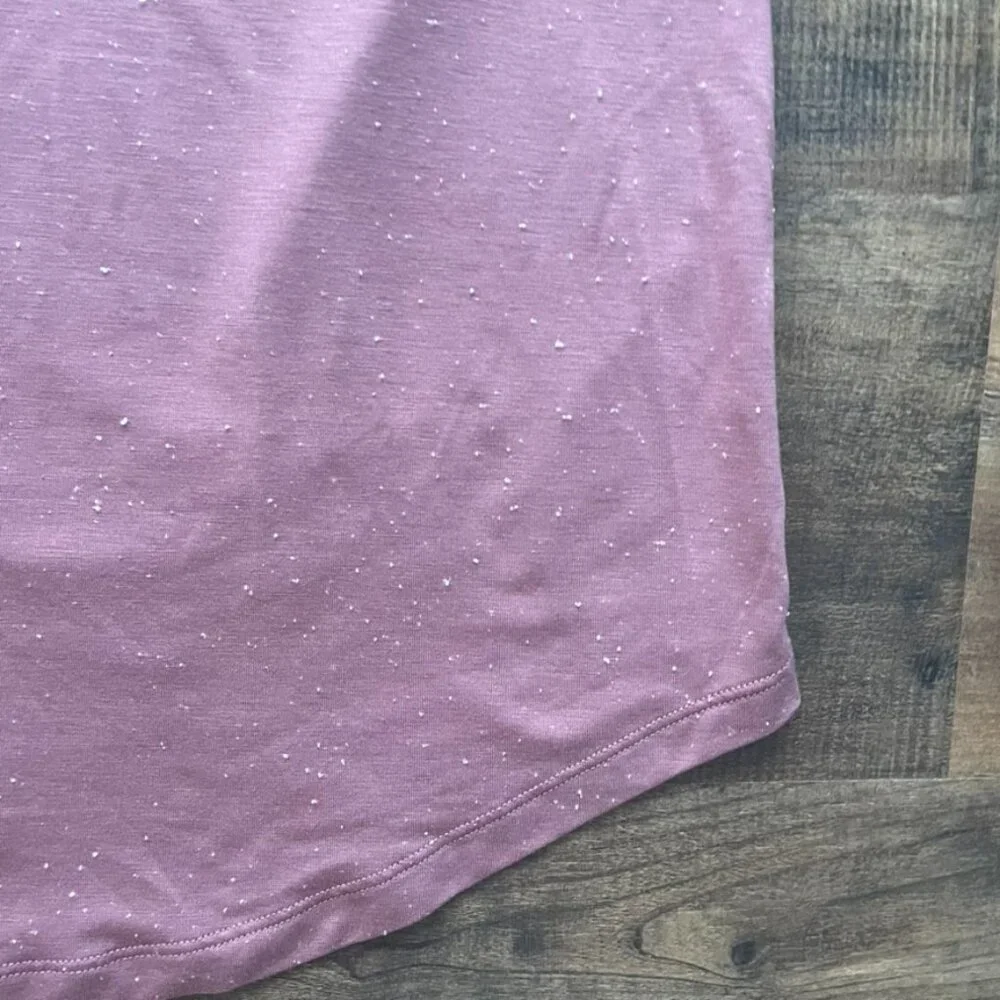 Lululemon Mauve Pink Speckled‎ Short Sleeve Tee Soft Stretch Top